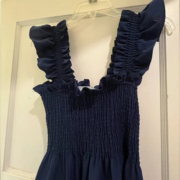 Hill house home nap dress size small in navy - Picture 3 of 12